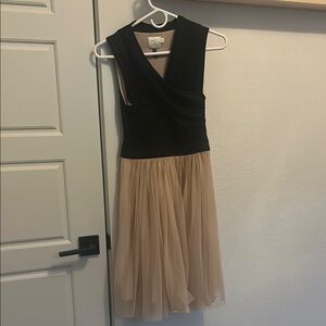 Anthropologie HD in Paris Black and Tan Dress